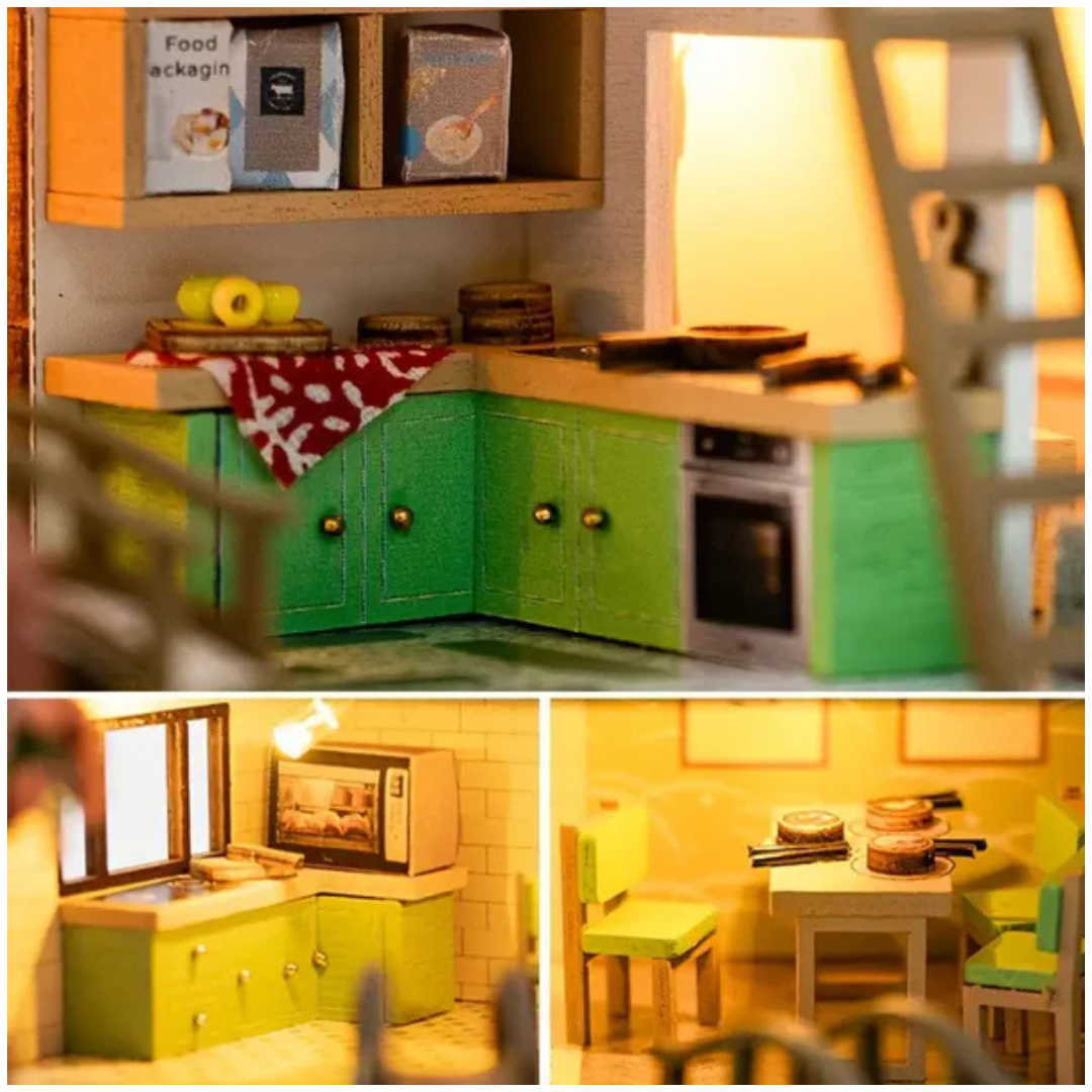 DIY Wooden Miniature House Kit 